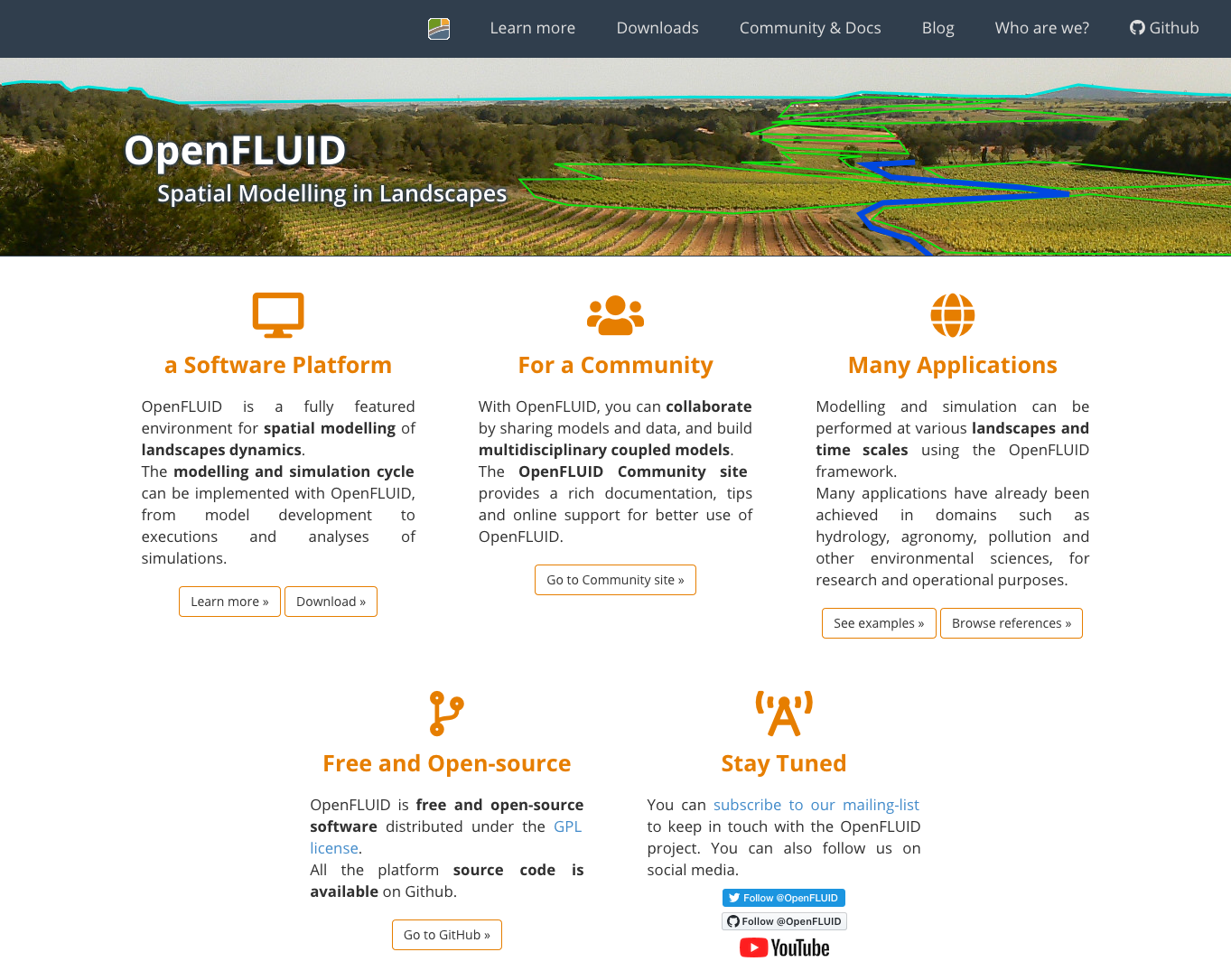 Web officiel OpenFLUID